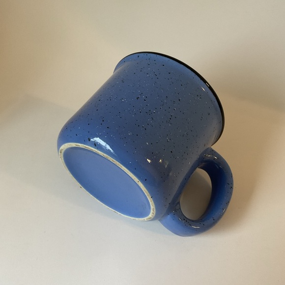 Blue Speckled Ceramic Camp Style Mug 12 Oz - Picture 8 of 14